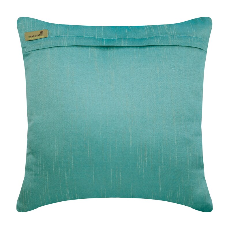 Decorative Teal Blue Euro Sham Cover 24x24 / Etsy
