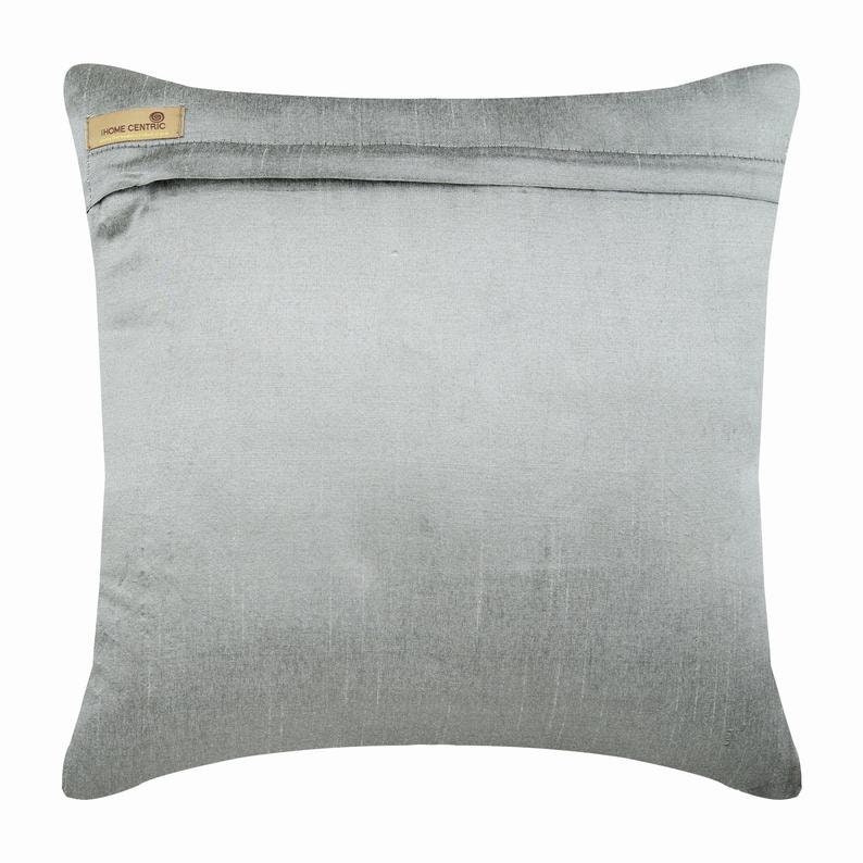 Decorative Gray Pillow Case Cover 16x16 Art Silk Etsy