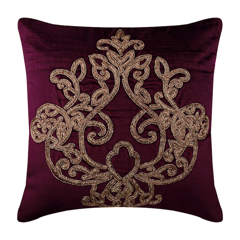 Buy Decorative Purple Throw Pillow Case 16x16 Velvet Online in India Etsy