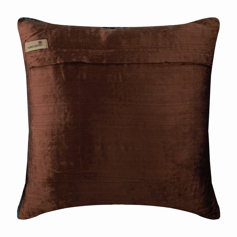 Designer Dark Brown Euro Sham 24x24 / Etsy