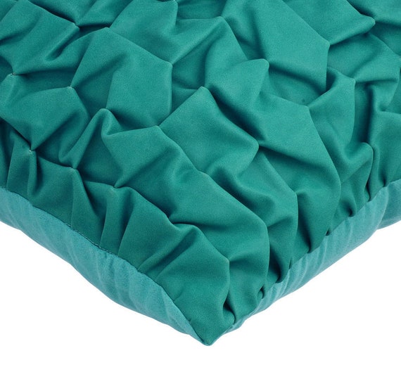 Designer Teal Blue Sofa Throw Pillow Large 24x24 26x26 Faux Leather Couch Cushion Cover Knots Textured European Teal Texture Etsy Canada