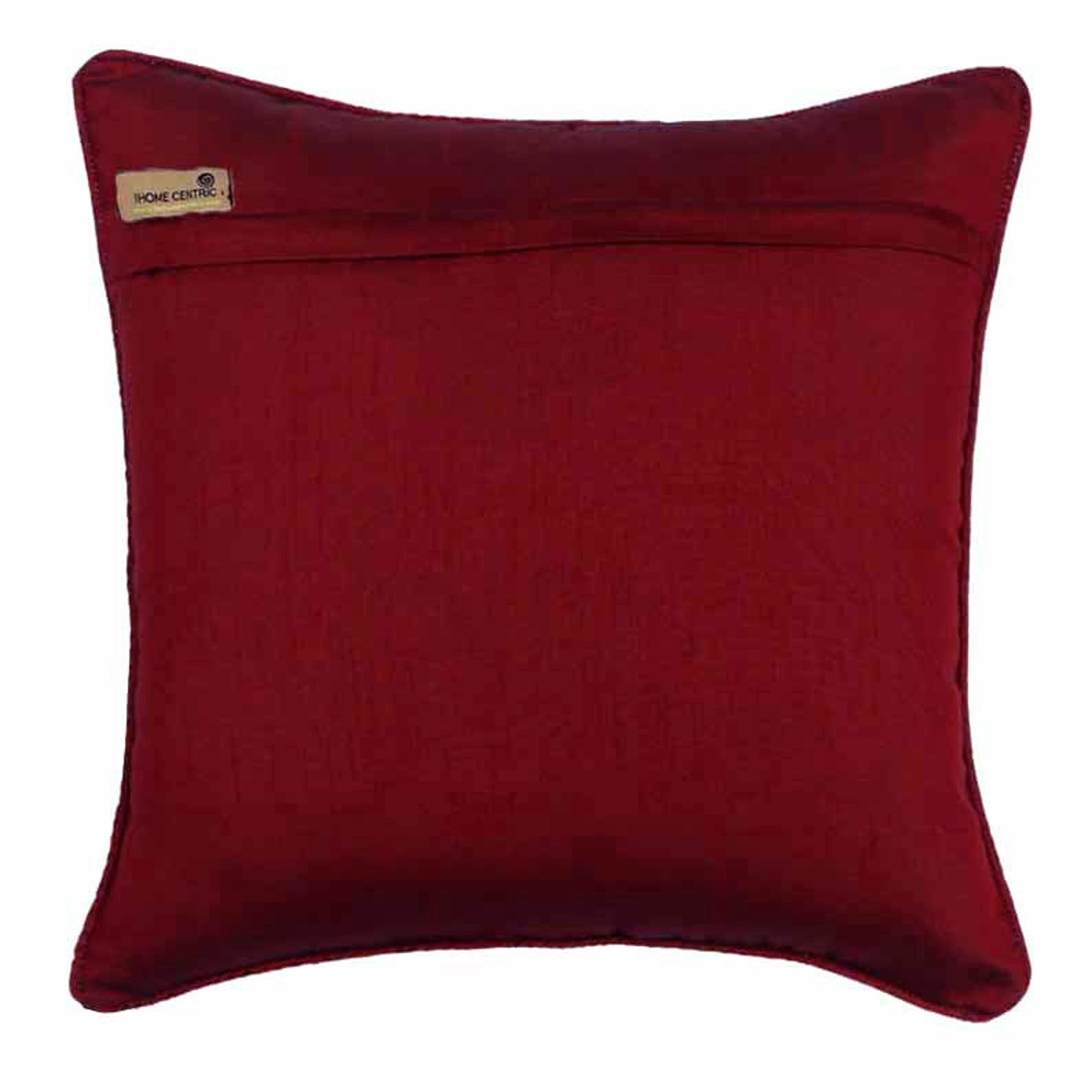 Jacquard Silk Red Pillow Cases Vintage 16x16 Etsy