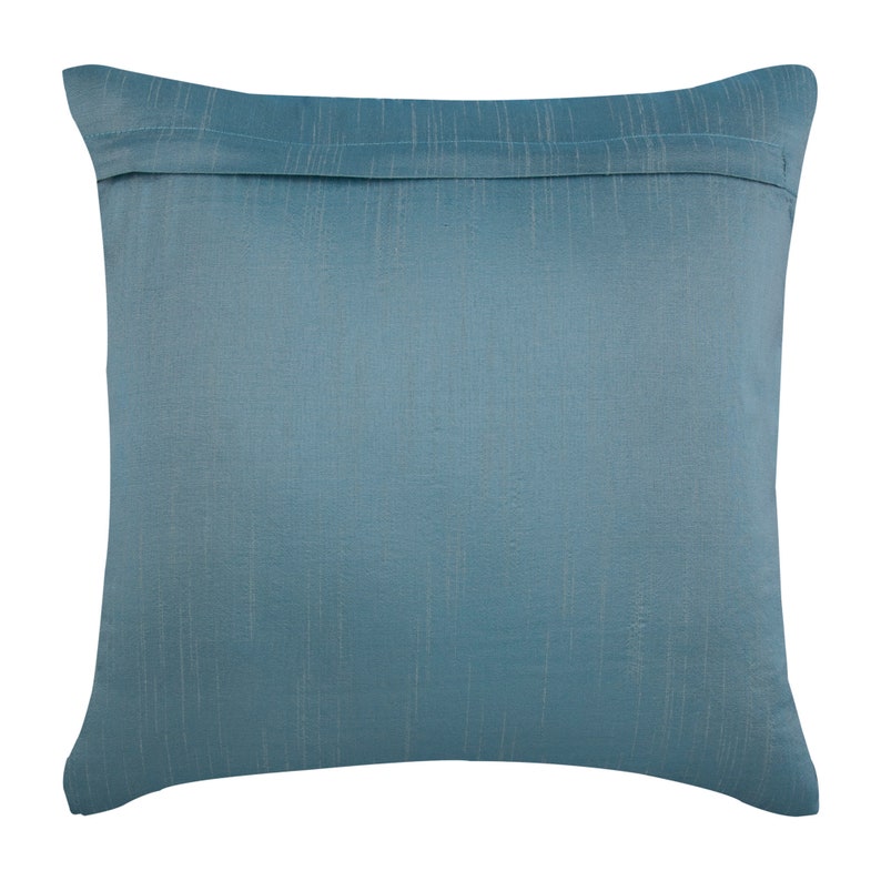 Decorative Blue Pillow Case Cover 16x16 Art Silk Etsy