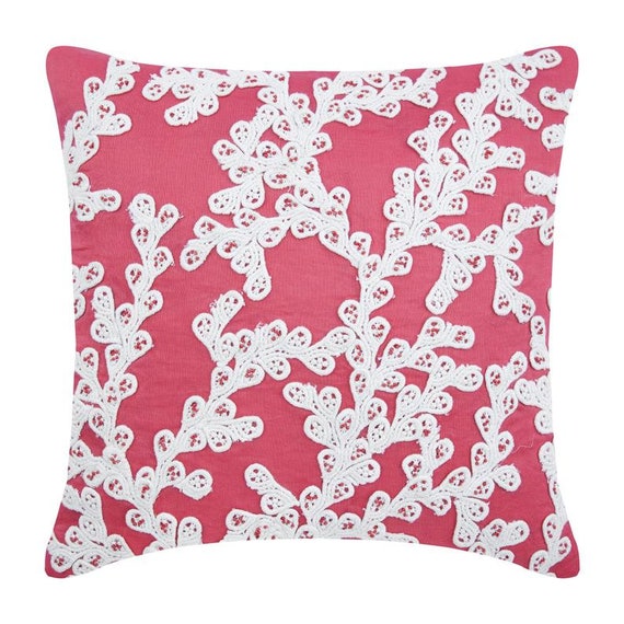Decorative Coral Pink Toss Pillows 16