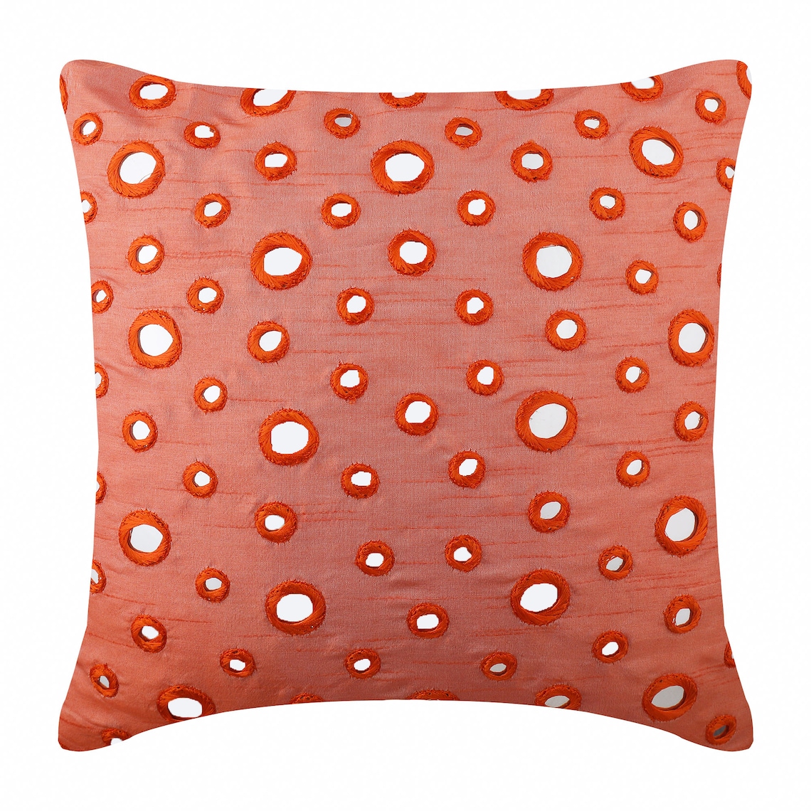 Decorative Peach Orange Pillow Sham Etsy
