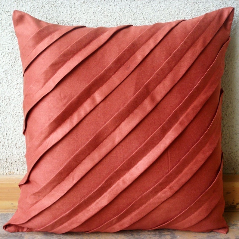 rust colored pillow shams