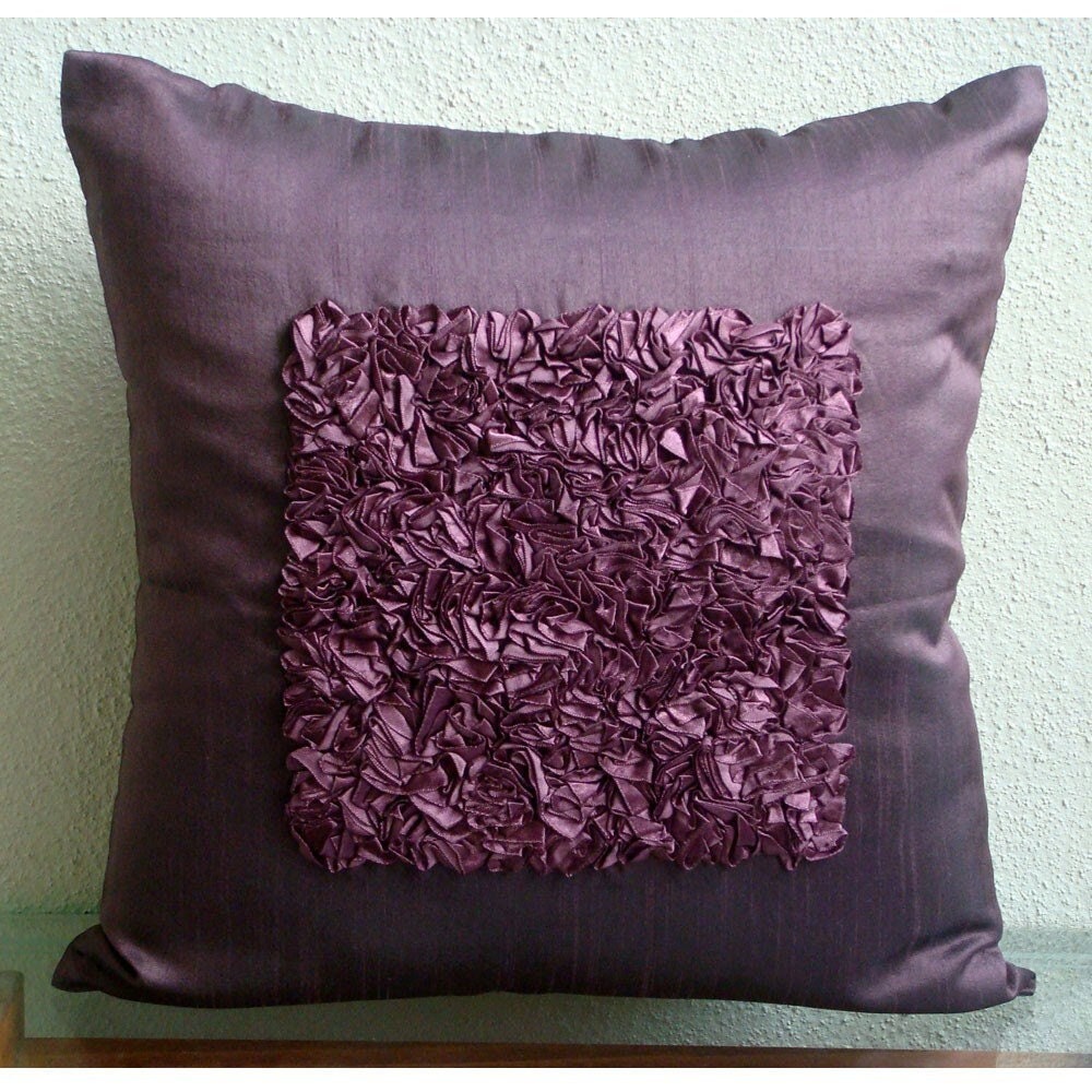 Plum colored pillows sale