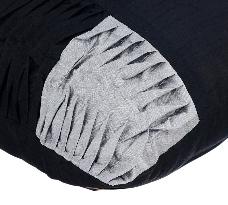 Luxury Black Couch Cushion Cover 16x16 Art Silk Etsy