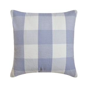 Decorative Throw Pillow 16"x16" Buffalo Checks Sofa Cushion Cover Soft Lilac Toss Pillows Plaid Pattern Nursery Pillows - Lilac Plaid