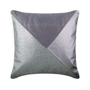 Luxury Toss Pillows 16&quot;x16&quot;, Faux Leather Throw Pillow Case Silver Throw Pillow Cover Animal Modern Home Decor Pillow - Silver Safari