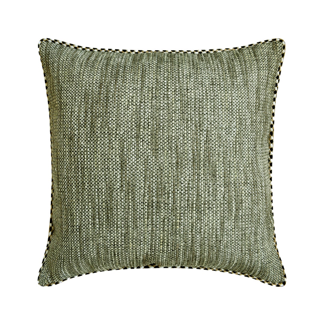 16x16 Decorative Soft Jute Pillow Cover Sage / Grey / Beige Throw