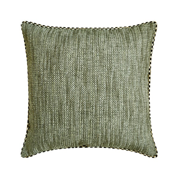 16"x16" Decorative Soft Jute Pillow Cover Sage / Grey / Beige Throw Pillow For Sofa Jute Cord Designer Textured Cushion Cover - Sage Jute