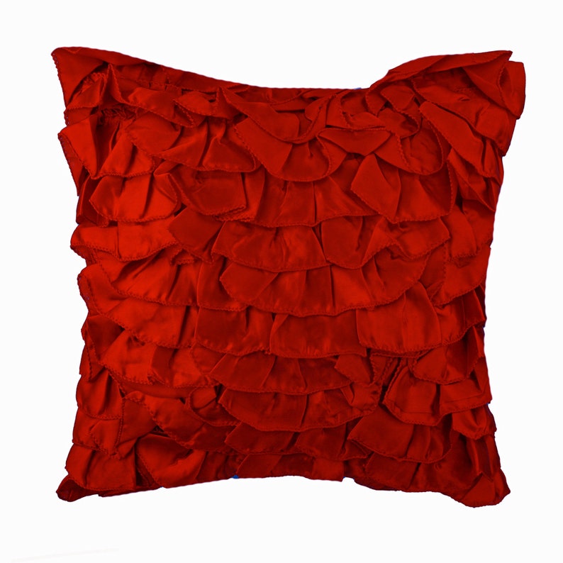 Luxury Red Pillow Sham 24x24 / 26x26 Etsy