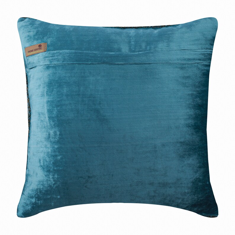 Decorative Teal Blue Euro Sham 24x24 / Etsy