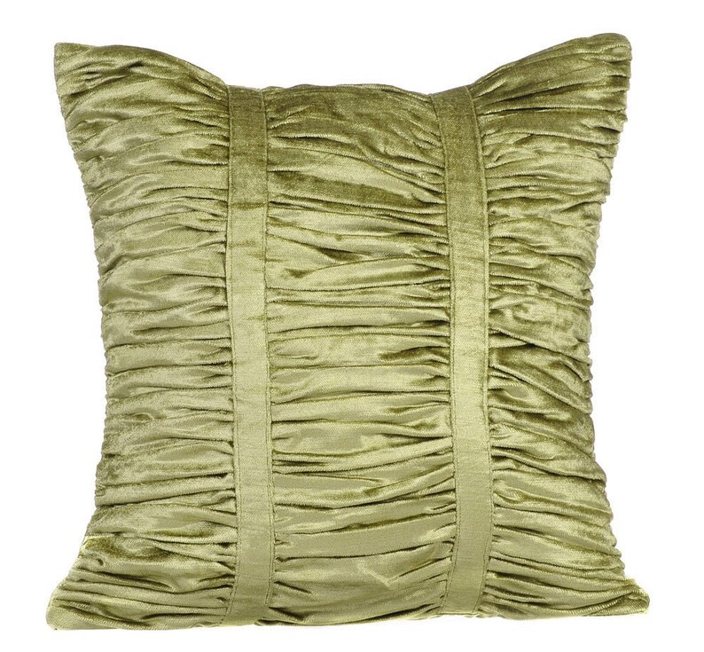 Velvet Sage Green Throws for Sofa 16x16 Designer Etsy