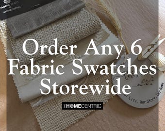 ORDER Upto Any 6 FABRIC SWATCHES