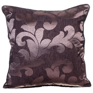 Decorative Purple Euro Size Cushion Cover 24"x24"/26"x26", Jacquard Art Silk Toss Cushion Cushions Abstract Modern - Royal Purple Passion