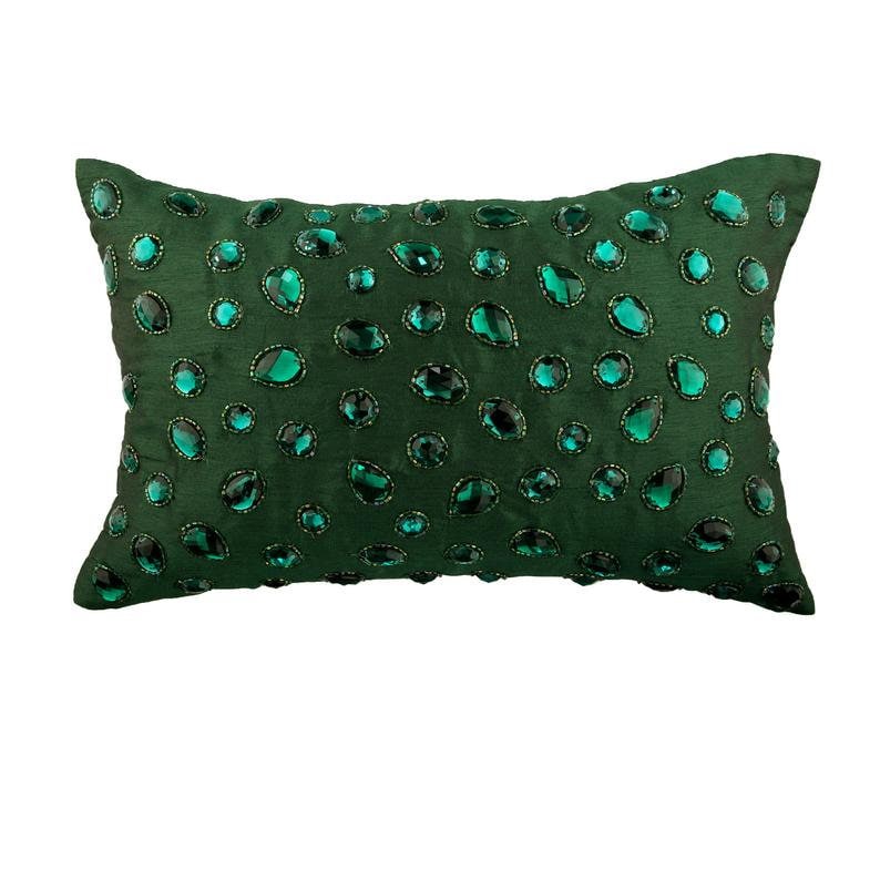 Decorative Throw Pillow Cover Emerald Collection Pillow Cover Etsy