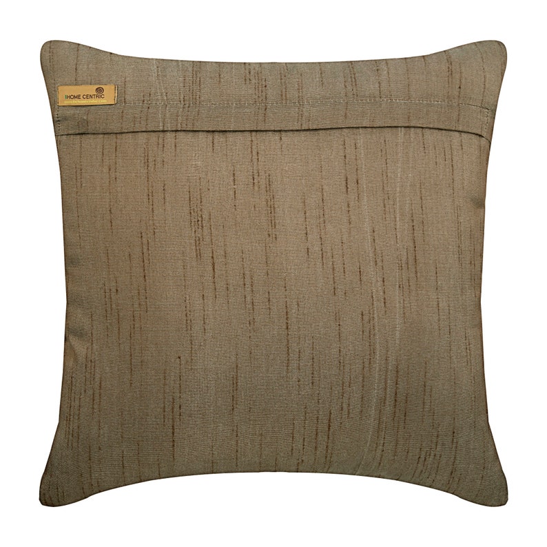 16x16 Luxury Light Brown Couch Pillow Art Silk Etsy