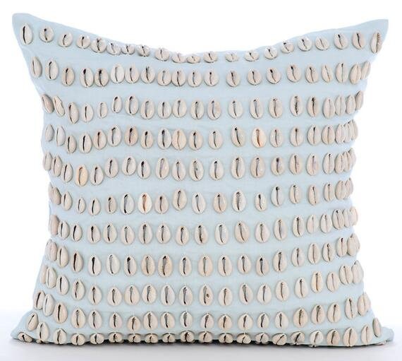 pale blue pillow cases