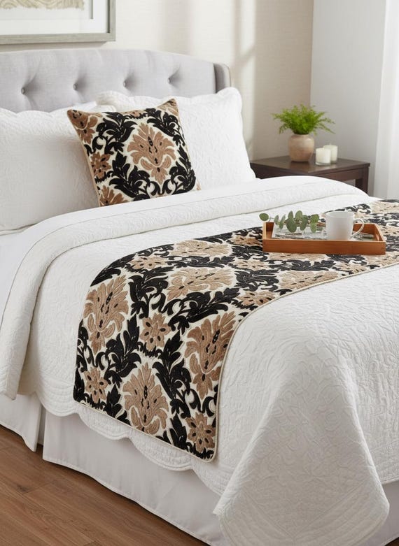 Romandeco Federe Cuscino Divano 45x45 Cm: 2 Pezzi In Jacquard Marrone, 100% Poliestere, Con Cerniera Nascosta, Lavabili, Solo Federe