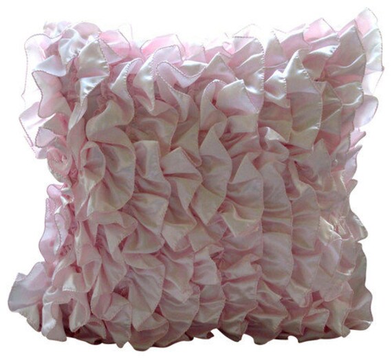 Soft Pink Pillows Cover 16x16 Satin Pillows Etsy