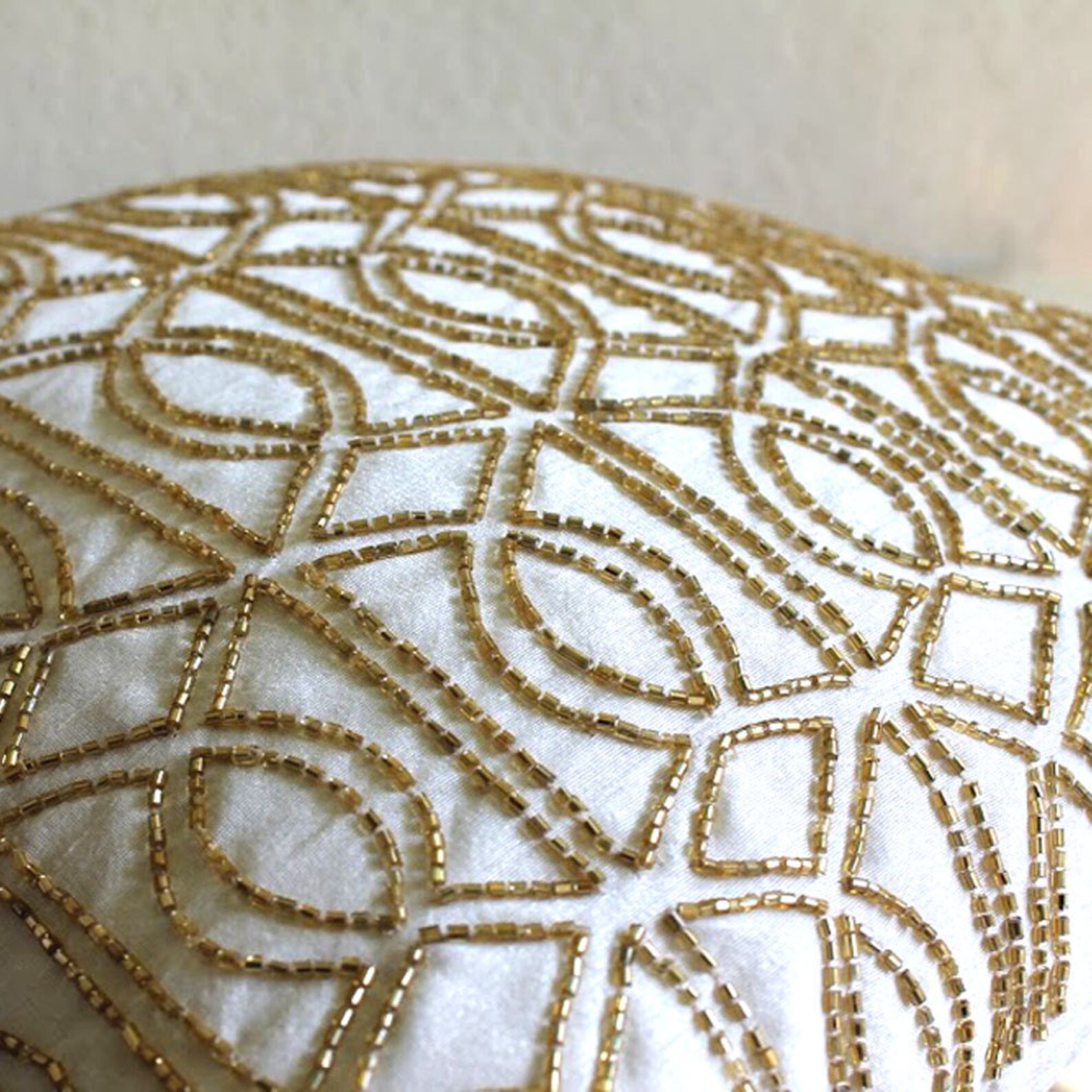 Designer Ivory Throw Pillow Cover 24x24 / Etsy