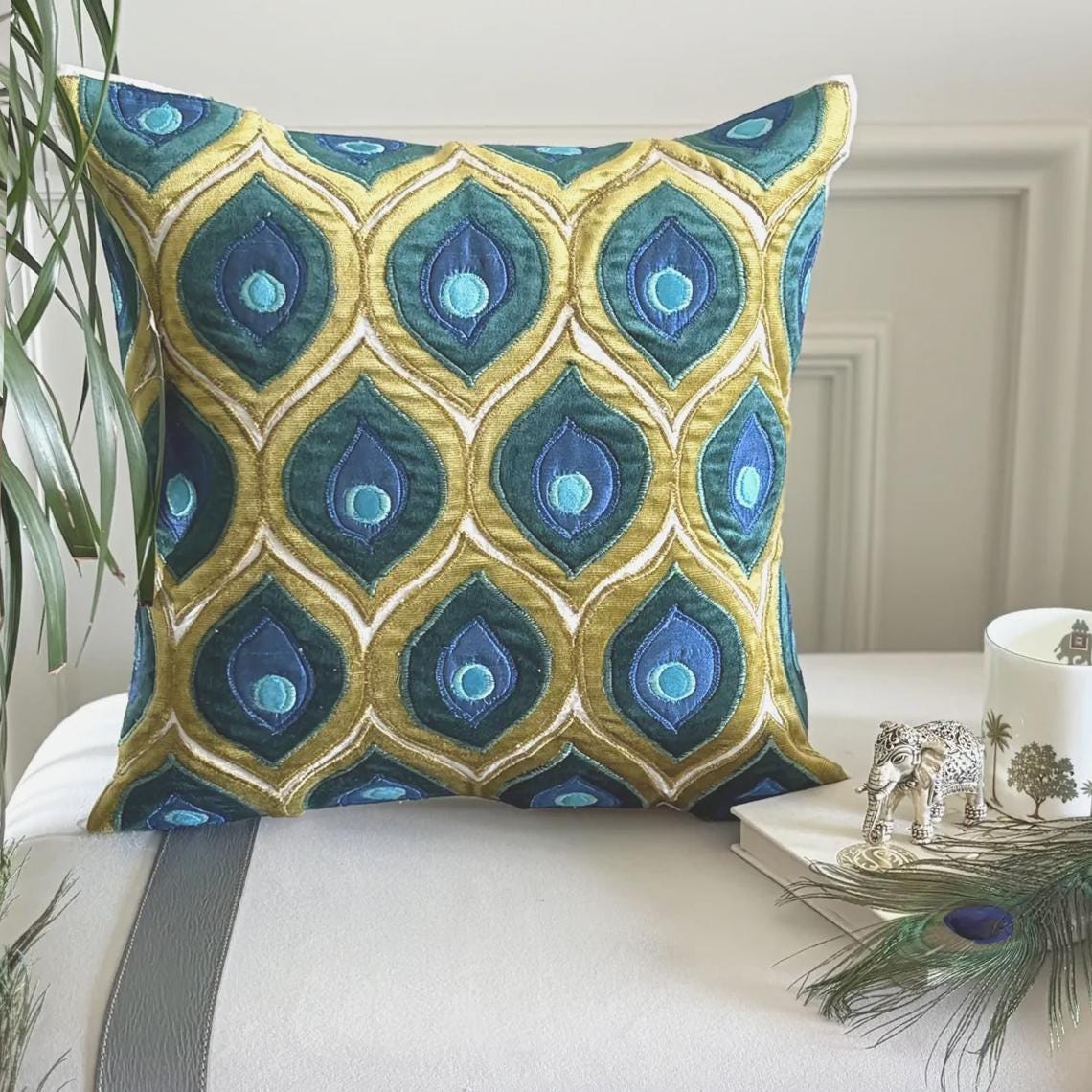 Acquista Orla Kiely Fodera per cuscino multi stelo e uccello Federa da pavimento con fiori scandinavi per federa per divano del soggiorno Decorazioni per la casa in Italia a partire da 11