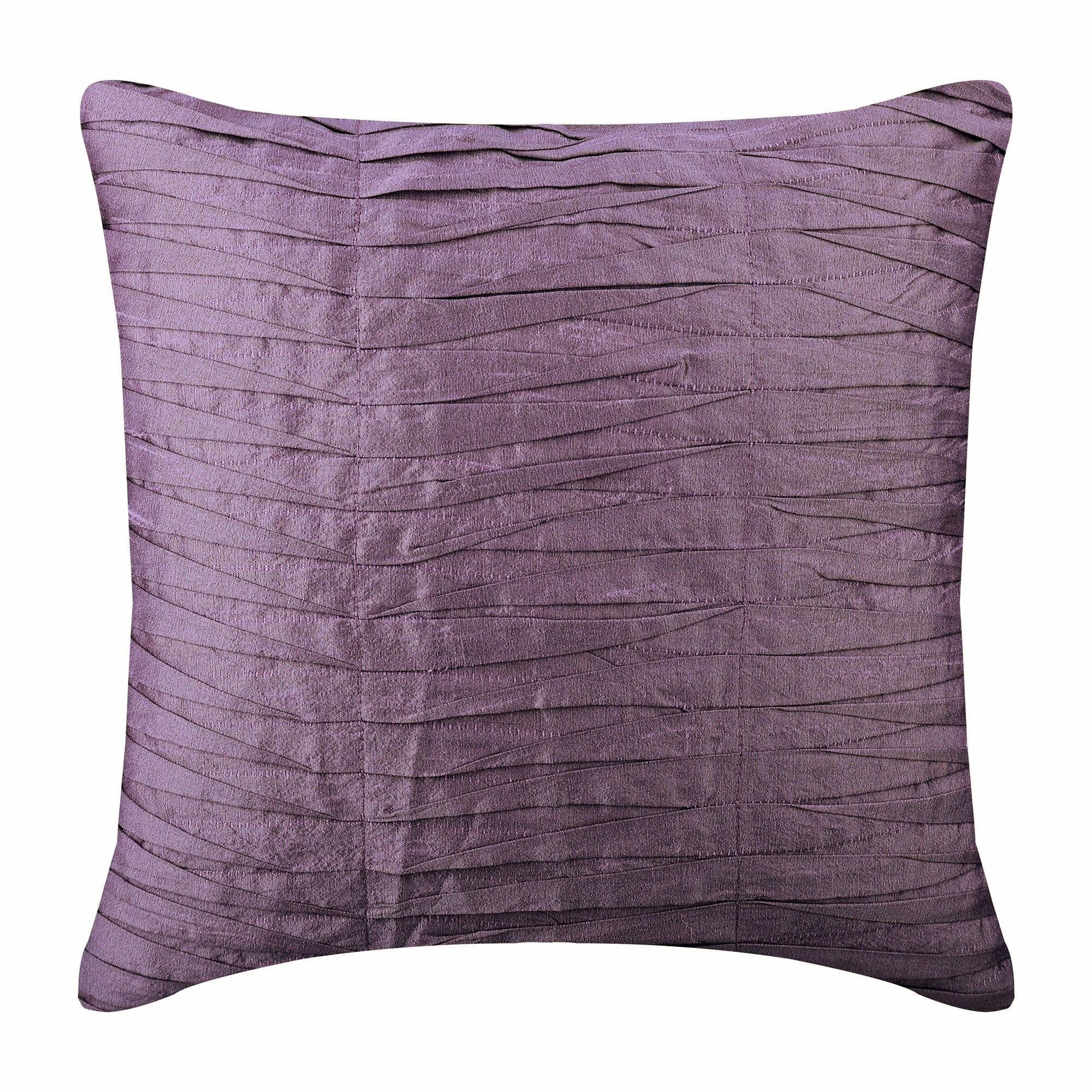 デザイナー 紫の クッションカバー 40x40 cm シルク 枕カバー 平方質感ピンタック ソリッドカラー - Etsy 日本