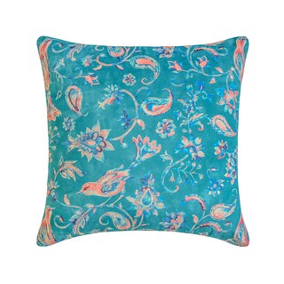 Federa Per Cuscino 45x45 In Cotone E Lino Con Uccellini E Fiori | Cuscino Decorativo Divano, Camera Da Letto, Stile Naturale