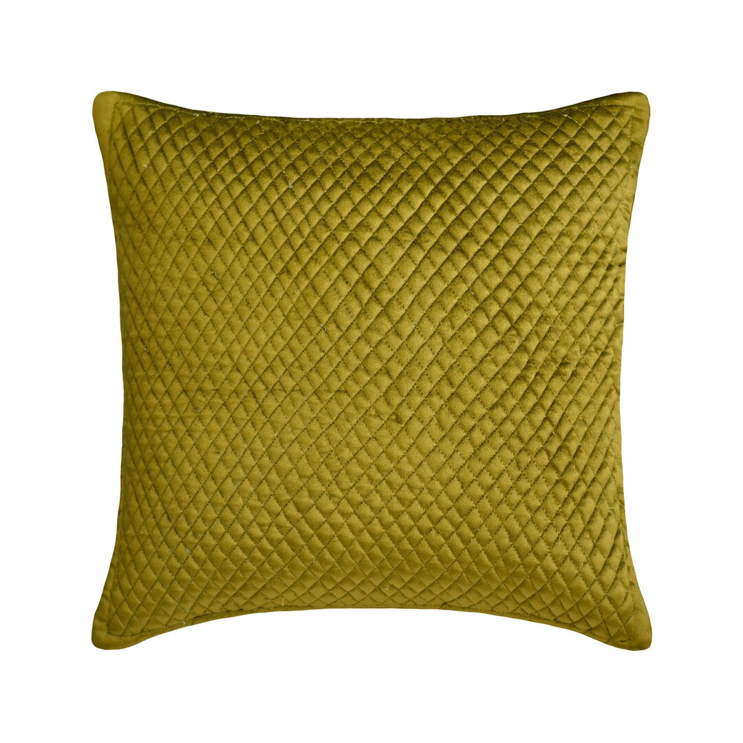 Decorative Euro Sham 24x24/26x26 Velvet Quilted Solid Color Euro Sham