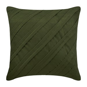 Faux Suede Olive Green Sofa Pillow Light Gray Sofa Pillow Faux Suede
