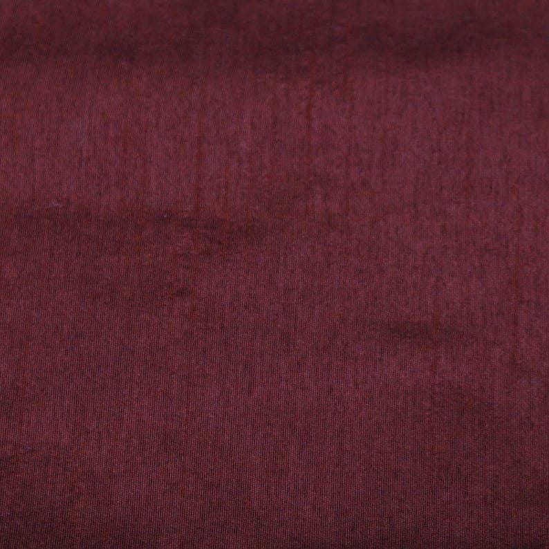Dark Maroon Art Silk Curtain Panels, Faux Silk Curtains (Rod Pocket, Grommet, Box Pleat, Three Pinch Pleat, Tab Top And Plain Ring Top) image 7