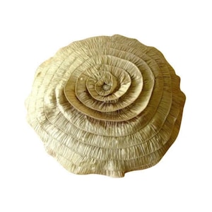 Throw Pillow Covers 26 Inches Round Silk Pillow Cover with Ruffles, Handmade Decorative Throw Pillow Cover Circle - Vintage Golds