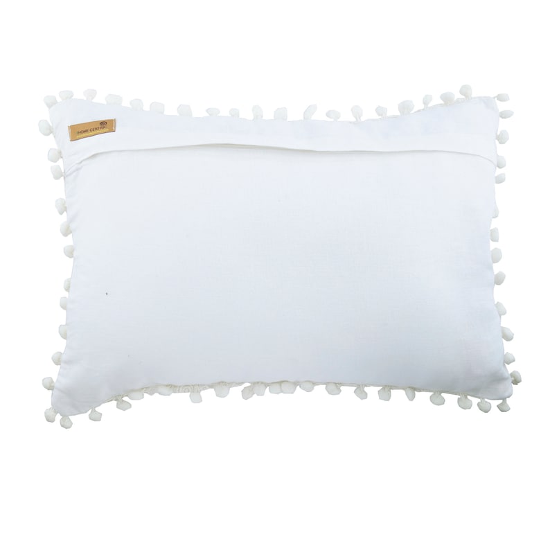 Cozy Crochet Decorative Oblong Lumbar Throw Pillow Covers Accent Pillows Couch Sofa Pillow Case 12x16 Linen Crochet Lace Pillow Cover