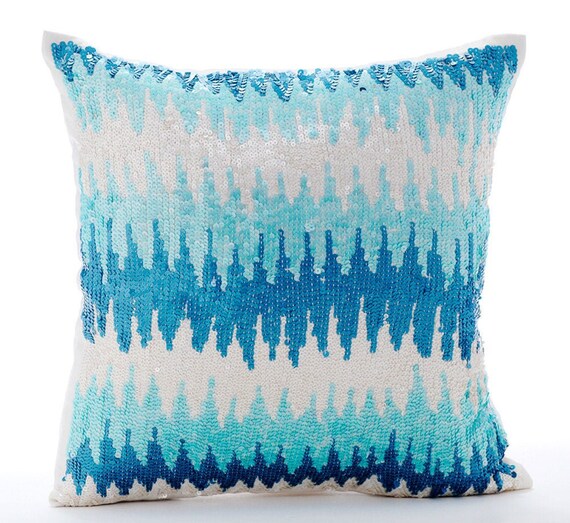 Designer Blue Pillow Case Cover 24