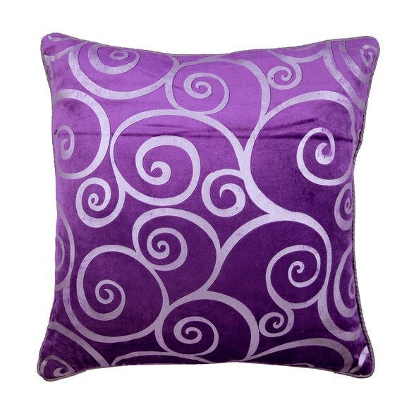 Designer Purple Bed Pillow 24x24 / Etsy