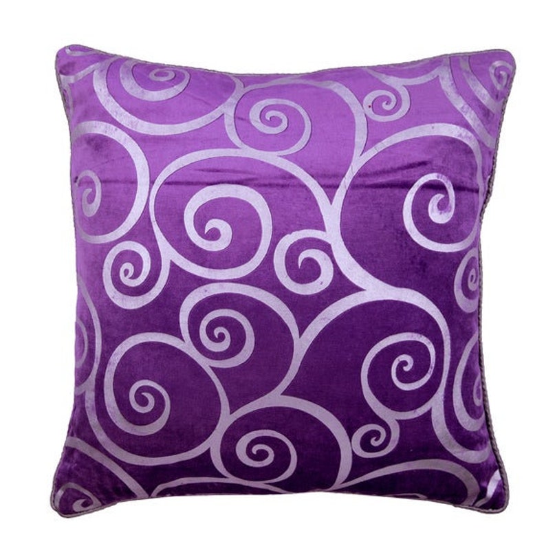 Designer Purple Bed Pillow 24x24 / Etsy