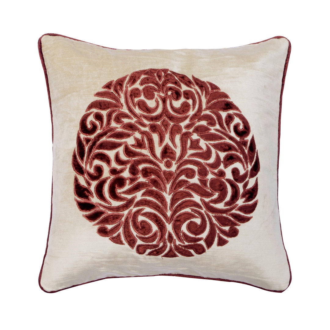 Decorative Velvet Cushion 16x 16 Toss Throw Etsy