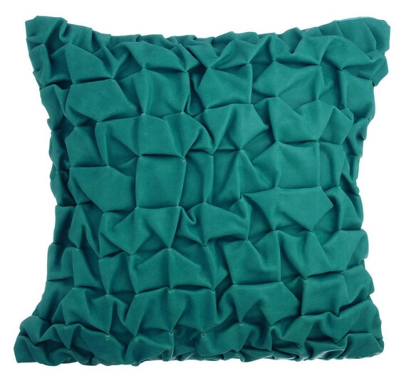 Designer Teal Blue Sofa Throw Pillow Large 24 x24 26 x26