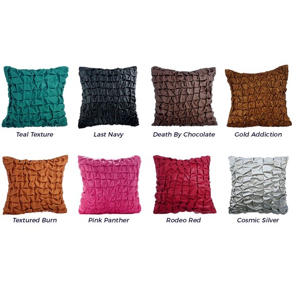 Leather Collection Pillow Decorative Brown Couch Pillow Cover 12x12 Faux