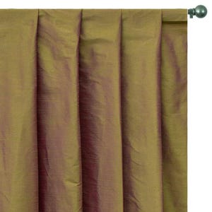 Lime Green And Pink Art Silk Curtain Panels, Faux Silk Curtains (Rod Pocket, Grommet, Box Pleat, Three Pinch Pleat, Tab Top, Plain Ring Top)