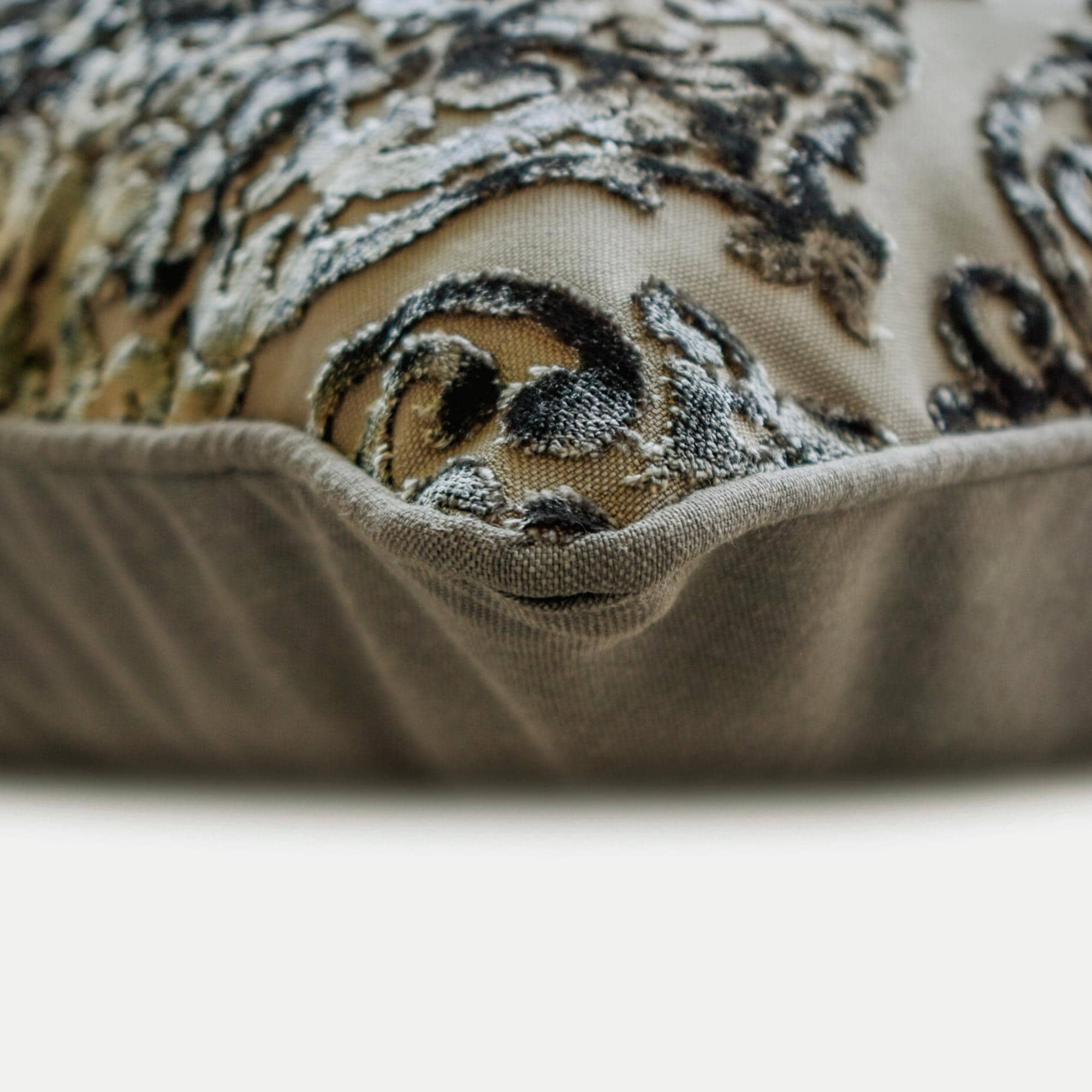 Federa Per Cuscino Rettangolare 40x60 Cm In Ciniglia Con Motivo A Diamante, Stile Boho Moderno Per Divano E Letto, Colore Grigio - 2