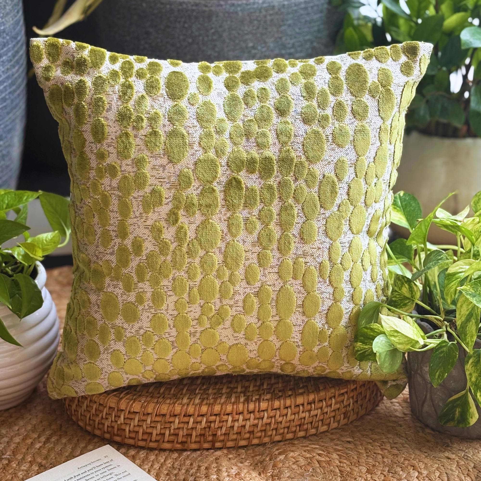 Zaewry Set di 2 federe ricamate semplici - Design moderno, federe per cuscini natalizi, federe per cuscini da divano, 45 x 45 cm-05 | Leroy Merlin