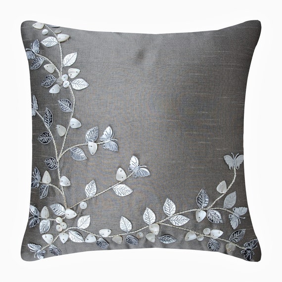Designer Sofa Cushion 18x18 Art Silk Art Silk Throw Pillow Cover
