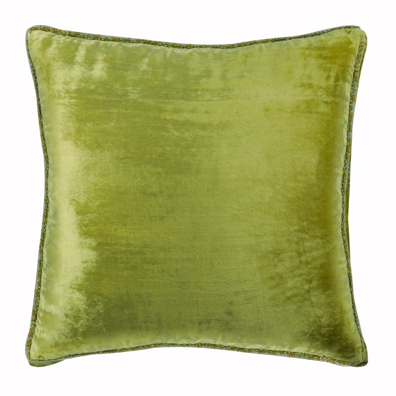 Lime green top throw pillow covers