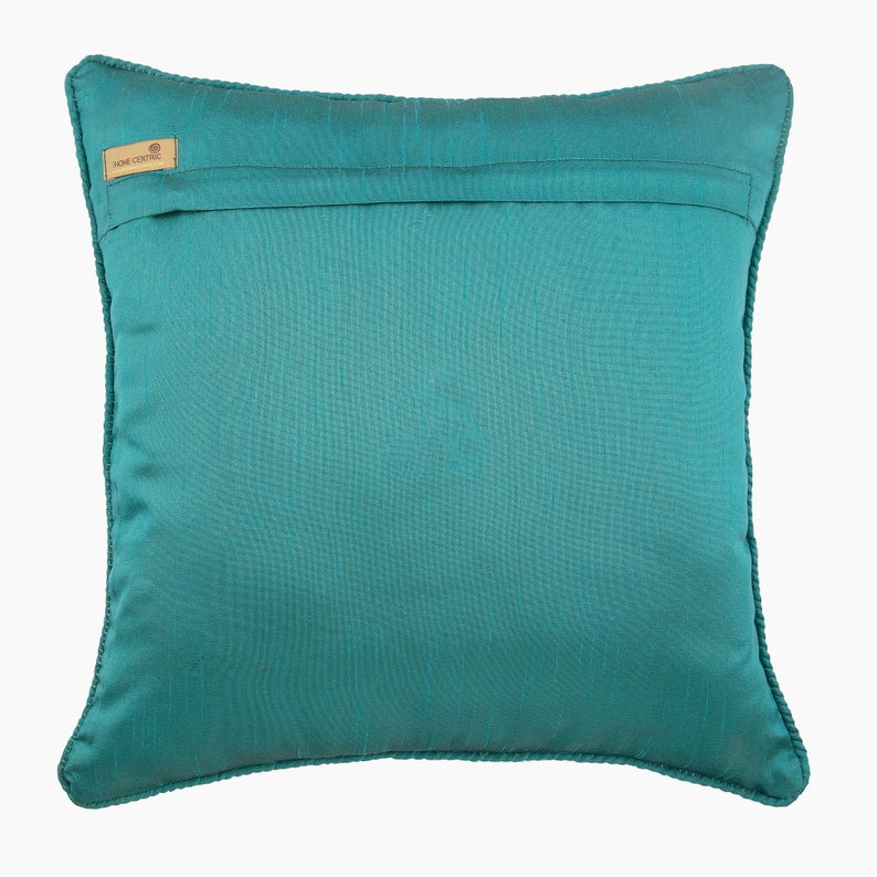 Decorative Teal Blue Euro Sham Cover Etsy