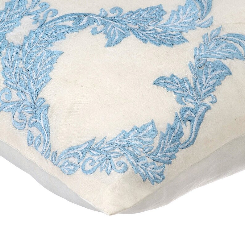 Decorative Blue Pillow Case 24x24 / Etsy