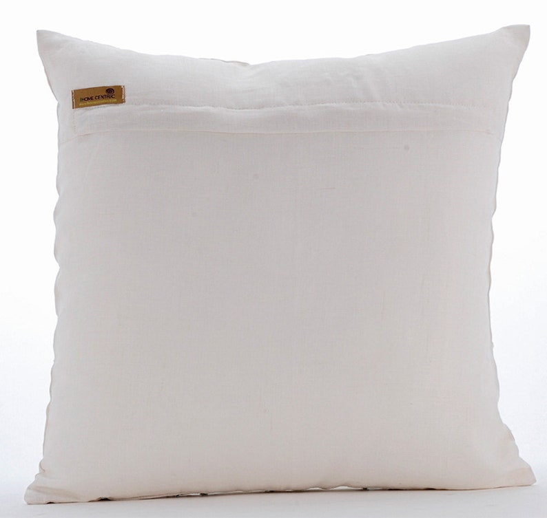 24x24 Ivory White Cotton Linen Pillow Sham Covers Decorative Jute Pillow Sham Covers Square Aqua Blue Jute Cord Pillows Cover Mykonos