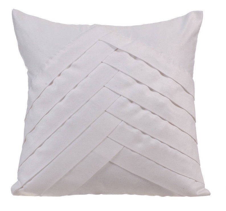 Designer White Pillow Sham Etsy